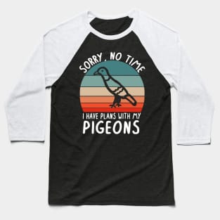 Feed plans with pigeons saying animal letter food Baseball T-Shirt